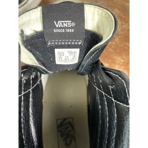 Vans Sk8-Hi Flame Black White Sneakers Men’s 10.5 - Picture 4 of 4